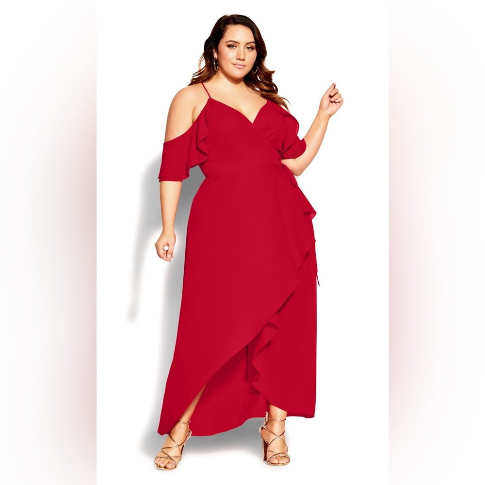 City Chic Wrap Dress